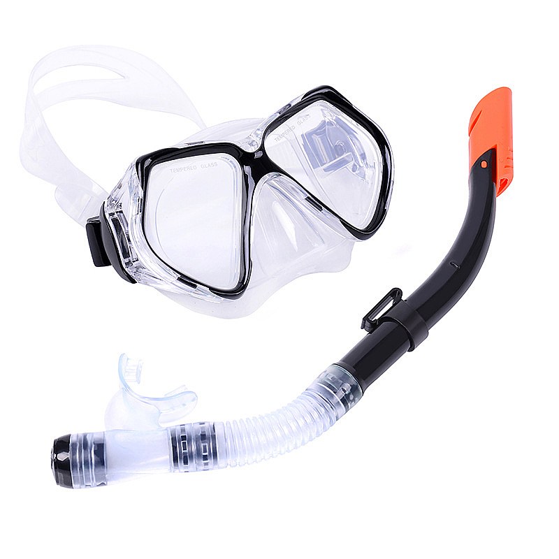 Freediving Mask Set - Diving Mask Set Snorkel Gear Panoramic