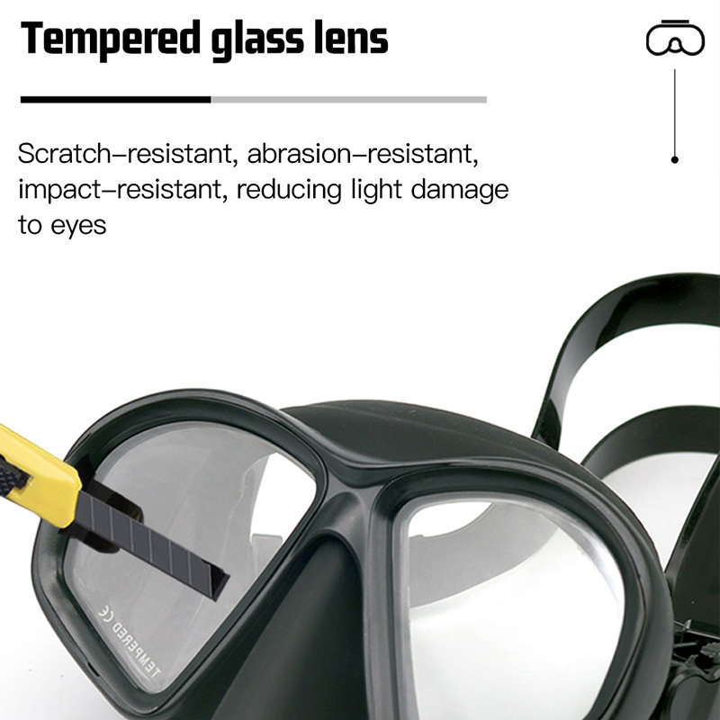 Wet Low Capacity Tempered Glas – обзор и цена Freediving Mask Set