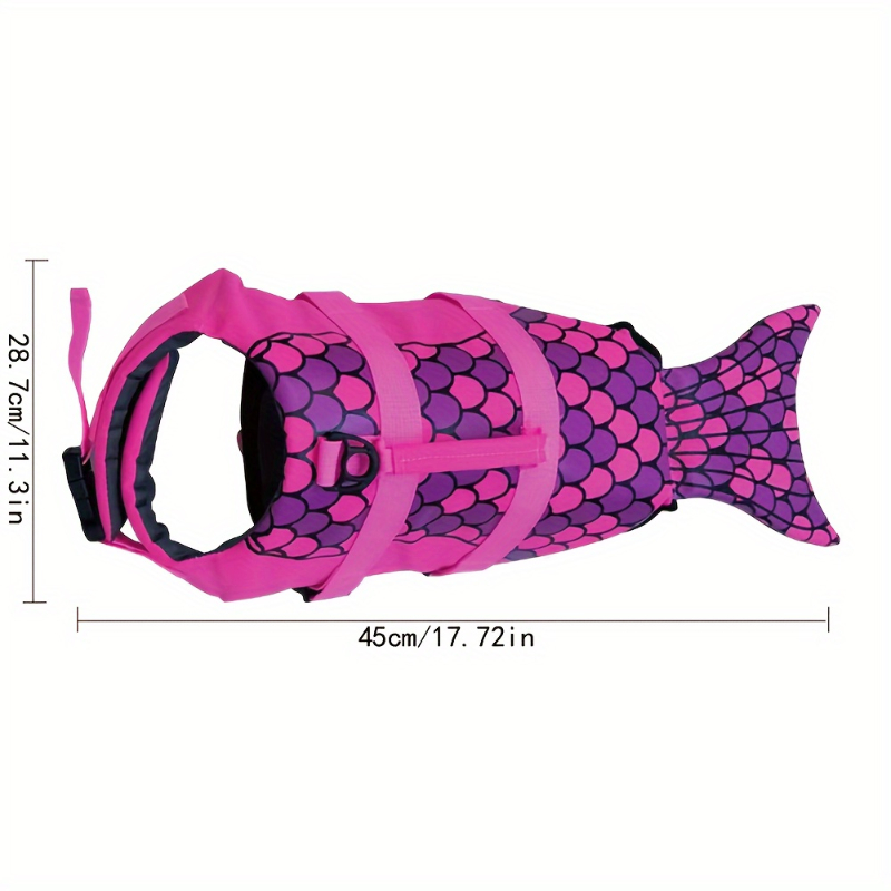 Shark/Mermaid Dog Life Jacket  – обзор и цена Life Jacket Buoyancy