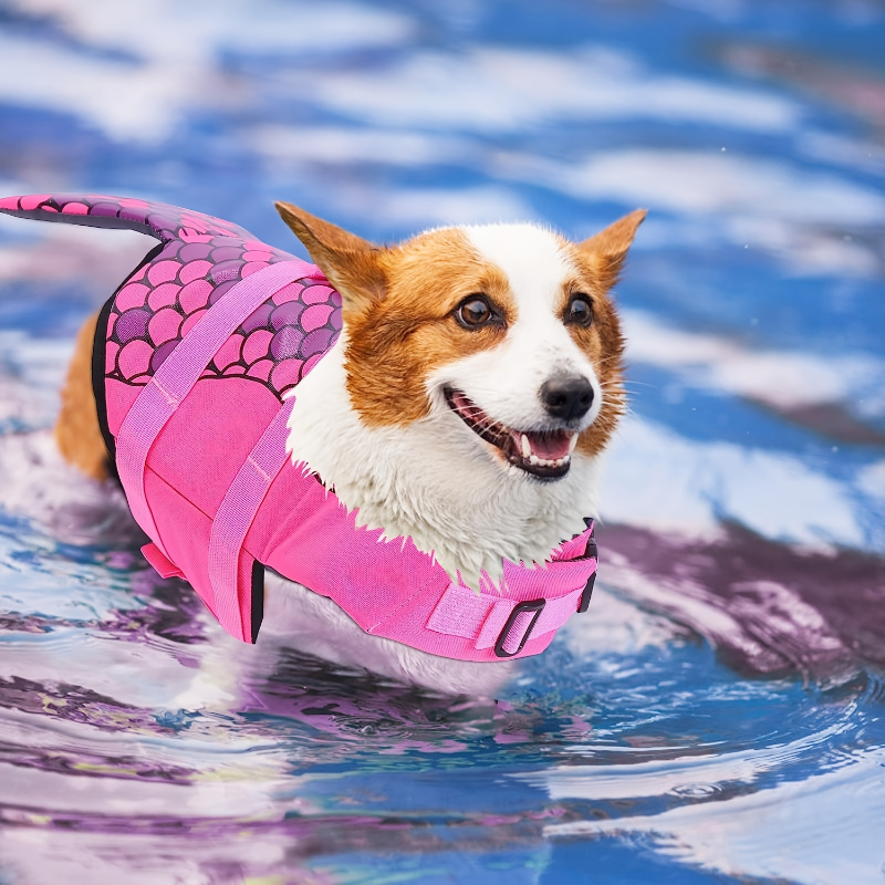 Shark/Mermaid Dog Life Jacket  – обзор и цена Life Jacket Buoyancy