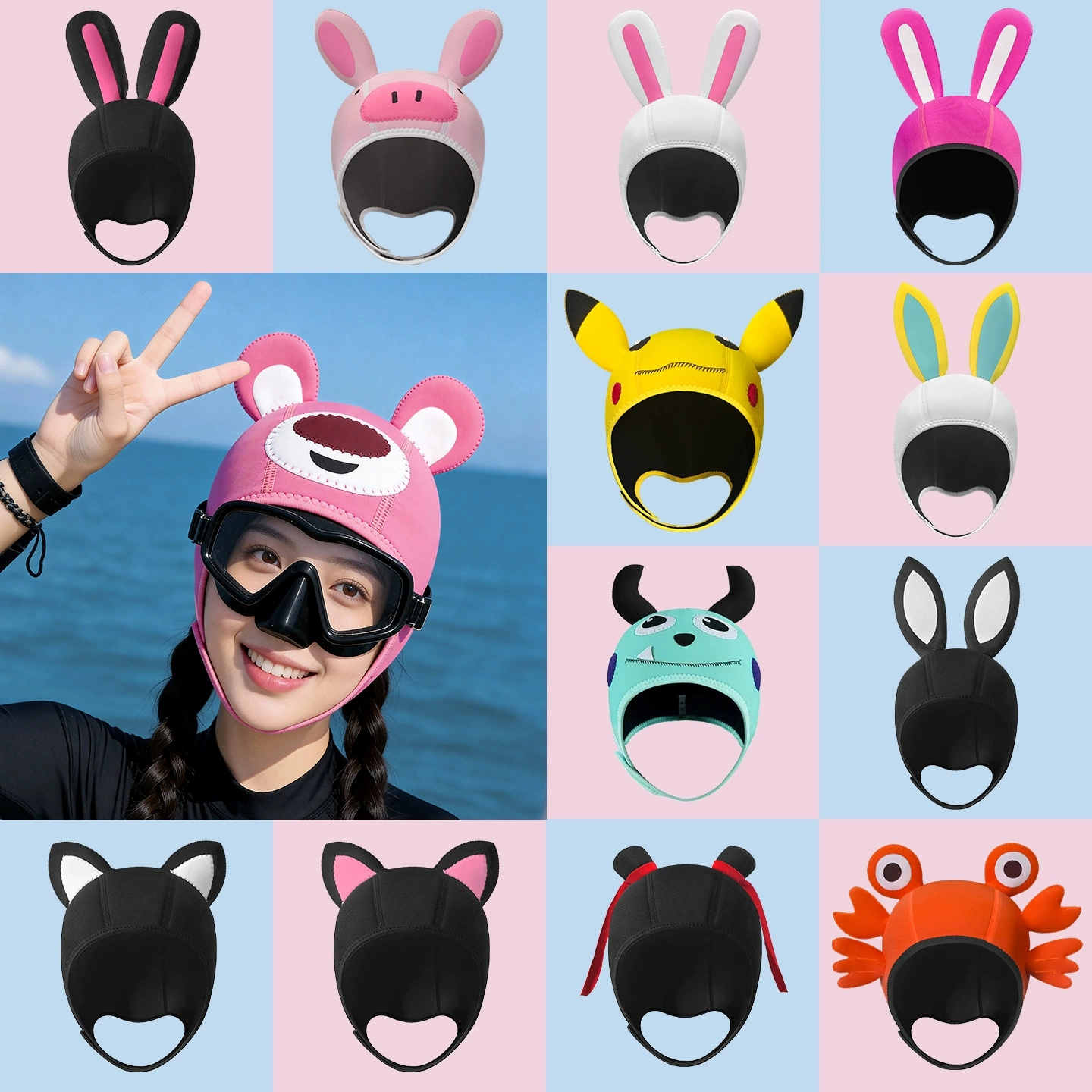 3mm Neoprene Cute Cartoon Ther – обзор и цена Aquatic Sports Cap