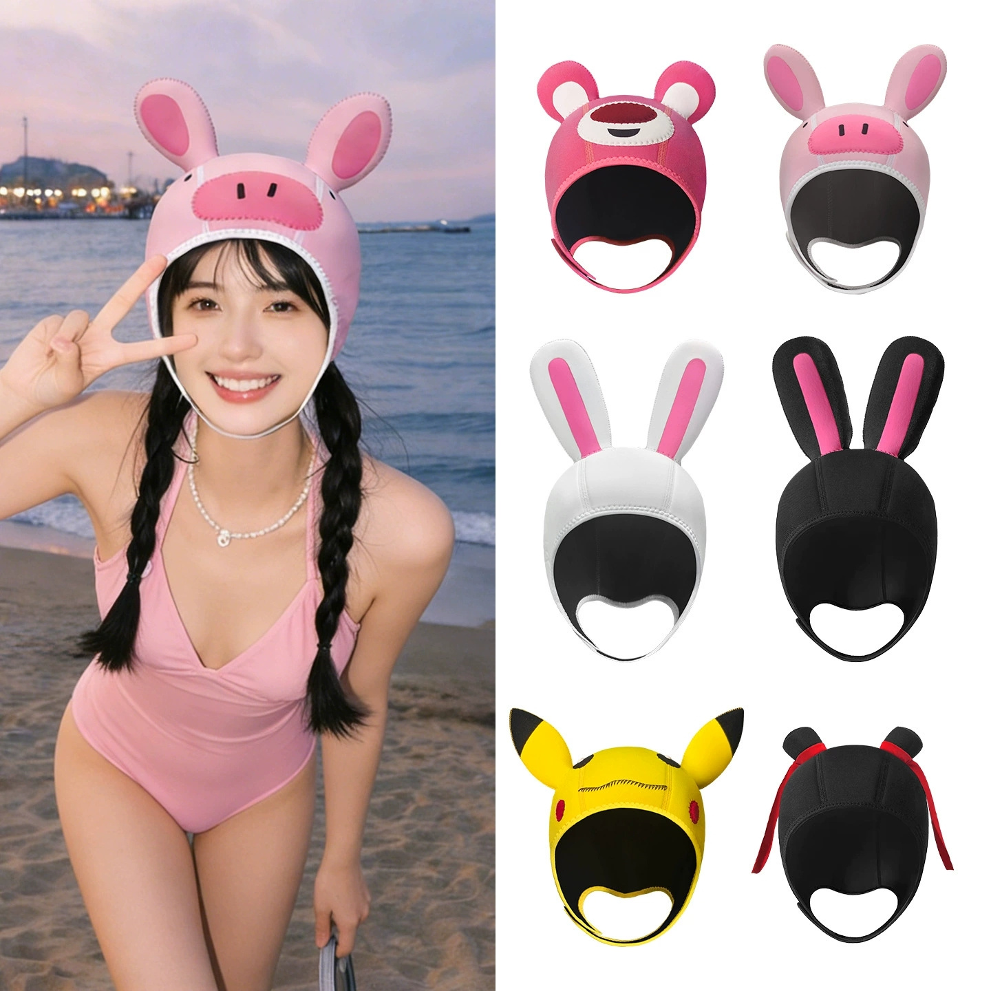 3mm Neoprene Cute Cartoon Ther – обзор и цена Aquatic Sports Cap