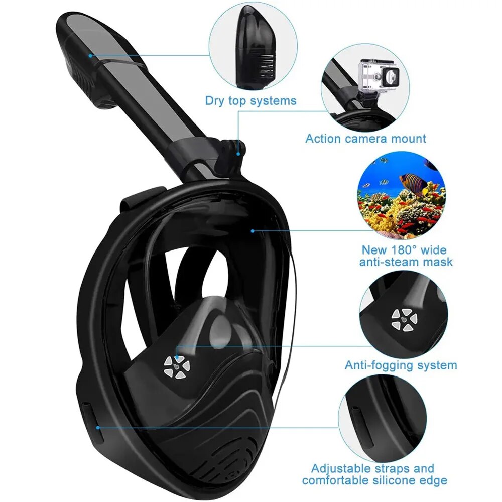 Underwater Snorkeling Full Fac – обзор и цена Freediving Mask Set