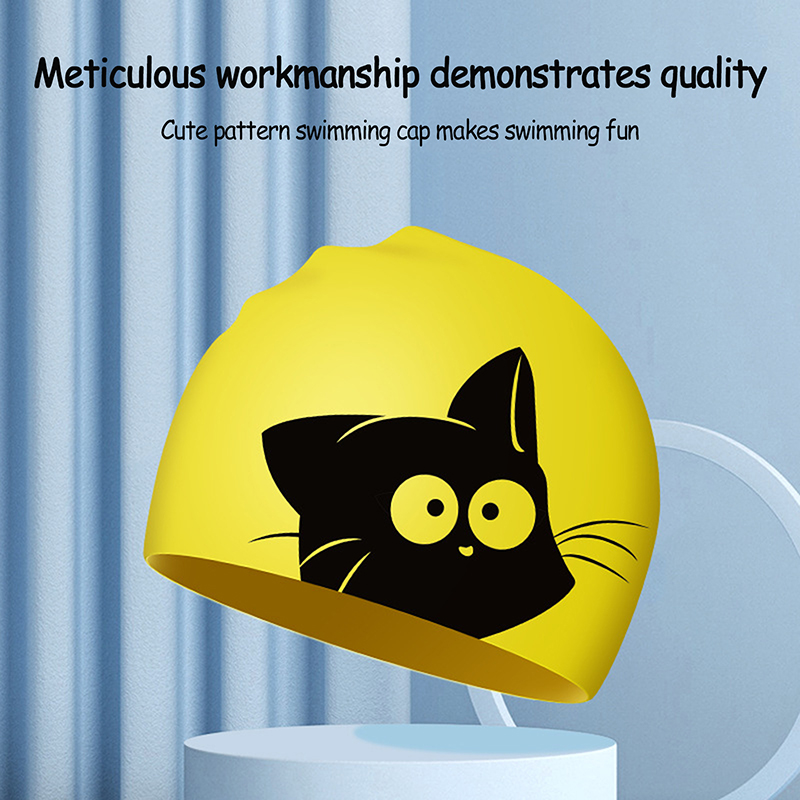 Cute Cat Swimming Cap For Long – обзор и цена Aquatic Sports Cap