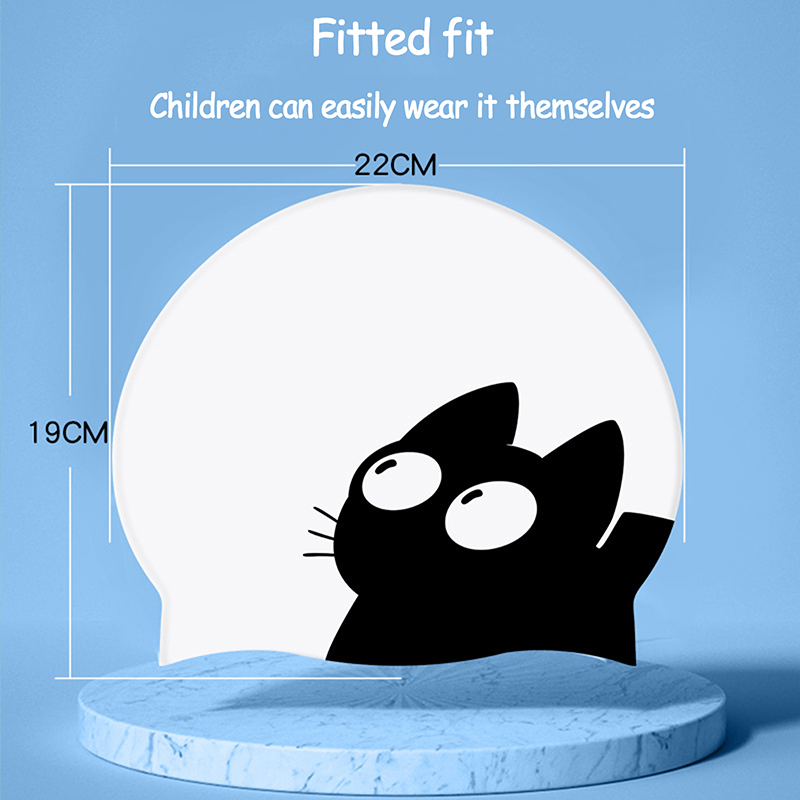 Cute Cat Swimming Cap For Long – обзор и цена Aquatic Sports Cap