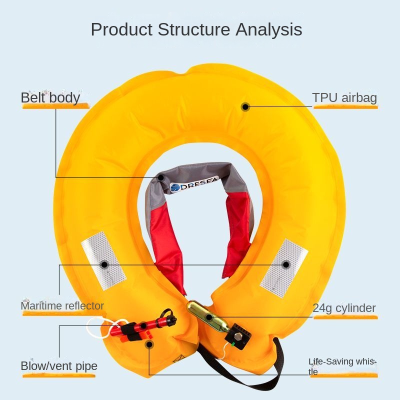 Waist Belt Type Automatic Infl – обзор и цена Life Jacket Buoyancy