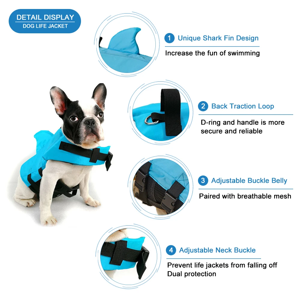 2026 Shark Fin Dog Life Jacket – обзор и цена Life Jacket Buoyancy