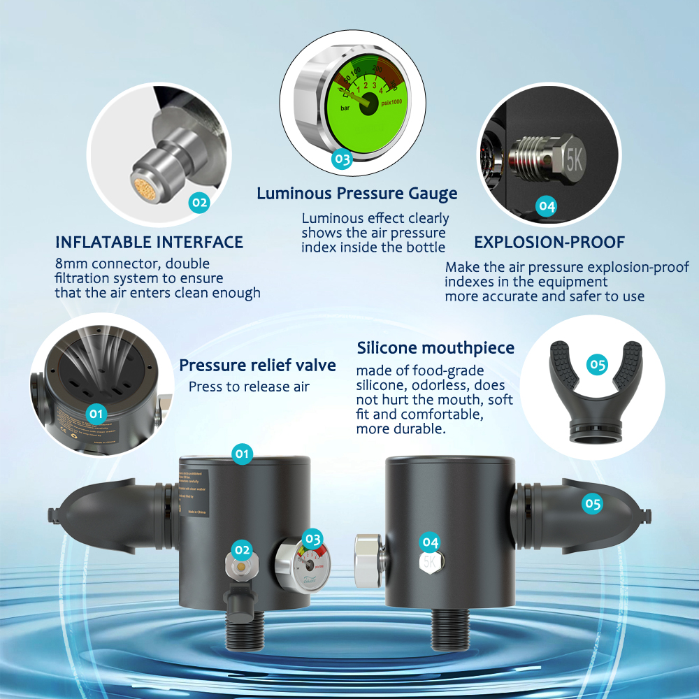 SEBIger 0.5L Diving diving tan – обзор и цена Freediving Mask Set